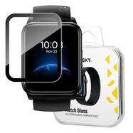 Wozinsky Watch Glass hybrid glass for Realme Watch 2 black, Wozinsky