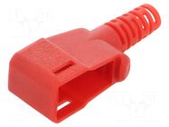 Accessories: plug case; red; Overall len: 35.5mm; Socket size: 4mm STÄUBLI