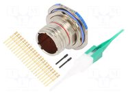 Connector: military; socket; male; PIN: 22; straight; crimped; 5A AMPHENOL AIR
