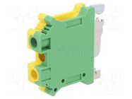 Splice terminal: rail; USLKG; screw terminal; yellow-green PHOENIX CONTACT