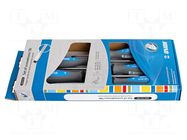 Kit: screwdrivers; slot; TBI; cardboard packaging,box; 606CS5TBI UNIOR