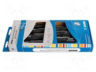 Kit: screwdrivers; Torx®; TX10,TX15,TX20,TX25,TX27,TX30,TX40; CR UNIOR