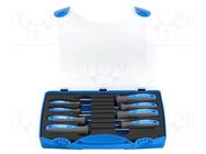 Kit: screwdrivers; Phillips,Pozidriv®,slot; TBI; plastic box UNIOR
