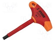 Wrench; hex key; HEX 8mm; Overall len: 143mm; Kind of handle: T UNIOR