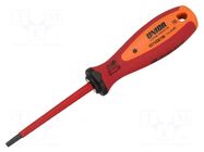 Screwdriver: insulated; Torx®; TX25; Blade length: 80mm; 1kVAC UNIOR