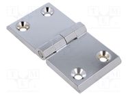 Hinge; Width: 120mm; zinc and aluminium alloy; chromium plated RST ROZTOCZE