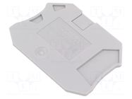 End plate; UT; grey; polyamide PHOENIX CONTACT