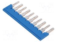 Comb bridge; blue; terminals: 10; 8mm PHOENIX CONTACT