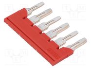 Comb bridge; ways: 6; red; Width: 8mm; UL94V-0 PHOENIX CONTACT