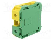 Splice terminal: rail; 70mm2; ways: 1; terminals: 2; yellow-green PHOENIX CONTACT