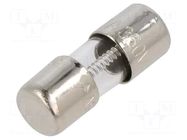 Fuse: fuse; 3A; 350VAC; time-lag; cylindrical,glass; 5x15mm; 2JS BEL FUSE