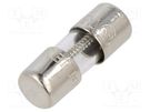 Fuse: fuse; time-lag; 4A; 350VAC; cylindrical,glass; 5x15mm; brass BEL FUSE