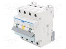 RCBO breaker; Inom: 25A; Ires: 30mA; Max surge current: 250A; IP20 HAGER