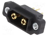 Connector: DC supply; socket; XT60; male; PIN: 3(2+1); soldering AMASS