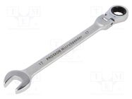 Wrench; combination spanner,with joint; 17mm; MicroSpeeder PROXXON