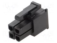 Connector: wire-wire/PCB; plug; female; PIN: 4; Mini-Fit Jr; 600V MOLEX