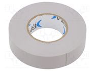 Tape: electrical insulating; W: 19mm; L: 25m; Thk: 0.15mm; grey; 200% BM GROUP