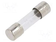Fuse: fuse; 6.3A; 250VAC; quick blow; cylindrical,glass; 5x20mm EATON/BUSSMANN