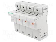 Fuse base; for DIN rail mounting; Poles: 3+N SCHNEIDER ELECTRIC