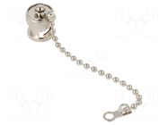 Protection cover; male; straight; chain; Application: BNC socket AMPHENOL RF