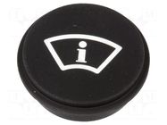 Button; round; Ø21mm; black; 09 EAO