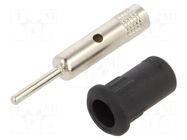Connector: 4mm banana; socket; 25A; 30VAC; 60VDC; black STÄUBLI