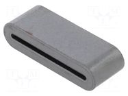 Core: ferrite; for flat cable; A: 18.7mm; B: 15mm; C: 2.75mm; D: 3mm KEMET