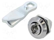 Lock; cast zinc; 20mm; Kind of insert bolt: double-bit insert ELESA+GANTER