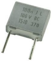 CAPACITOR POLYESTER FILM 0.1UF, 100V, 5%, RADIAL