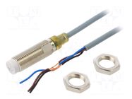 Sensor: inductive; OUT: NPN / NO; 0÷8mm; 10÷36VDC; M12; 2m; IP67 CARLO GAVAZZI