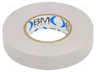 Tape: electrical insulating; W: 15mm; L: 25m; Thk: 0.15mm; grey; 200% BM GROUP
