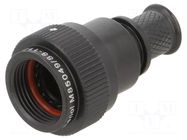 Plug cover; size 11; MIL-DTL-38999 Series III; black AMPHENOL AIR