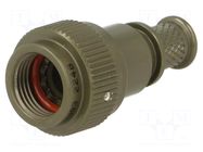 Plug cover; size 9; MIL-DTL-38999 Series III; olive AMPHENOL AIR