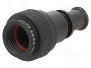 Plug cover; size 9; MIL-DTL-38999 Series III; black AMPHENOL AIR