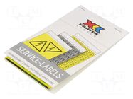 Safety sign; self-adhesive folie,vinyl; yellow-green; 16mm PARTEX