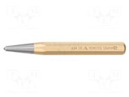 Centre punch; L: 130mm; Spanner: 14mm; Ø: 4mm RENNSTEIG