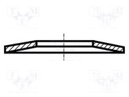 Washer; disk spring,spring; D=12.5mm; h=0.85mm; stainless steel BOSSARD