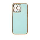 Lighting Color Case for Xiaomi Redmi Note 11 Pro gel cover with gold frame mint, Hurtel