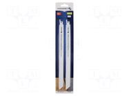 Hacksaw blade-set; metal,stainless steel; 300mm; 14teeth/inch HÖGERT TECHNIK