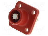 Connector: DC supply; SurLok Plus; male; 5.7mm; PIN: 1; screw; red AMPHENOL