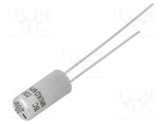 Capacitor: electrolytic; THT; 100uF; 6.3VDC; Ø5x11mm; Pitch: 2.5mm VISHAY