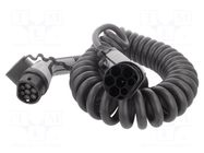 Cable: eMobility; 1x0.5mm2,5x6mm2; 480V; 26.6kW; IP44; 4m; 32A PHOENIX CONTACT