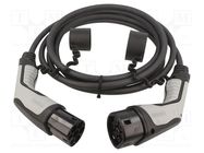 Cable: eMobility; 1x0.5mm2,5x4mm2; 480V; 26.6kW; IP44; 5m; 32A PHOENIX CONTACT