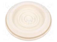 Grommet; Ømount.hole: 80mm; elastomer thermoplastic TPE; white HT HI TECH POLYMERS