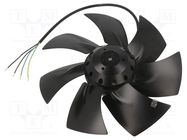 Fan: AC; axial; 230VAC; Ø251x64mm; 1010m3/h; 54dBA; ball; 1400rpm EBM-PAPST