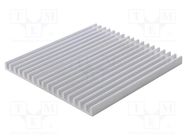 Heatsink: extruded; L: 150mm; W: 140mm; H: 10mm; aluminium; raw FISCHER ELEKTRONIK