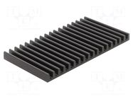 Heatsink: extruded; L: 75mm; W: 140mm; H: 10mm; aluminium; anodized FISCHER ELEKTRONIK
