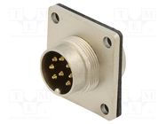 Connector: M16; socket; male; soldering; PIN: 8; 5A; 60V; IP67,IP68 LUMBERG