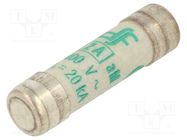 Fuse: fuse; aM; 2A; 400VAC; ceramic,cylindrical,industrial; 8x31mm DF ELECTRIC