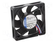 Fan: DC; axial; 12VDC; 70x70x15.2mm; 43m3/h; 5300rpm; 9292504008 EBM-PAPST